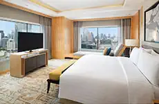 Ein Schlafzimmer Ecksuite