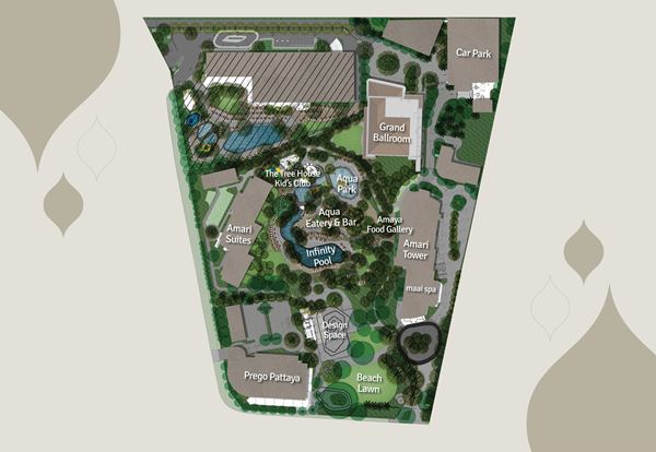 Resort-Karte - Amari Pattaya