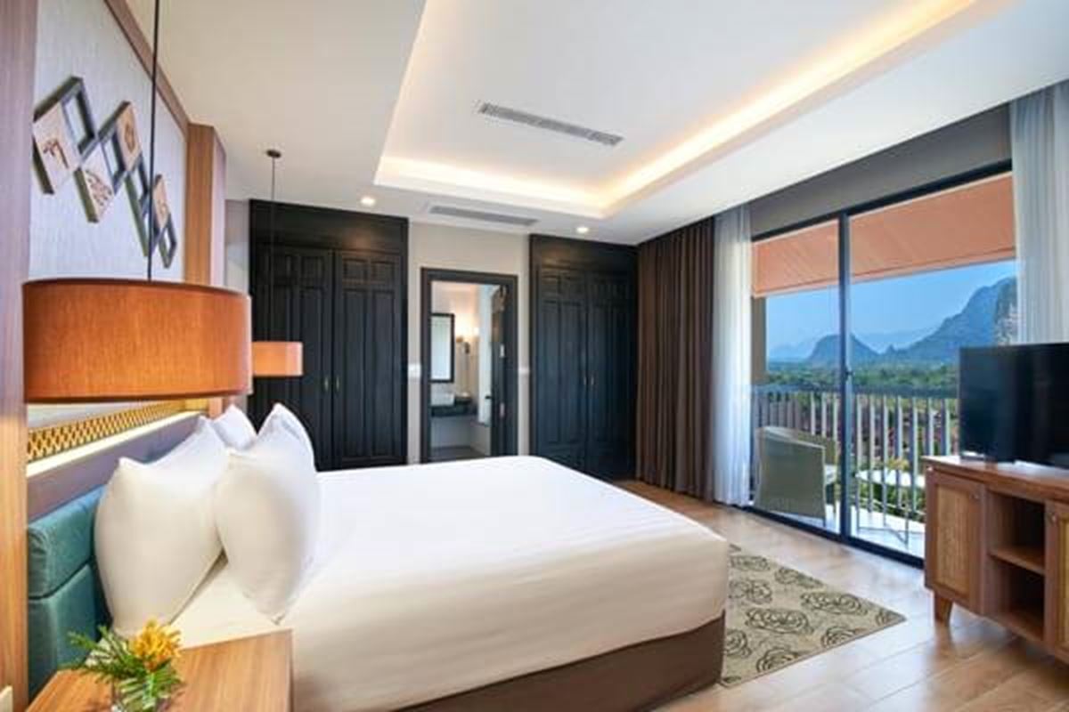 Ein Schlafzimmer Suite mit Flussblick und Balkon - Amari Vang Vieng