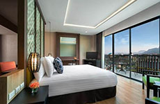 Deluxe Zimmer mit Stadtblick und Balkon